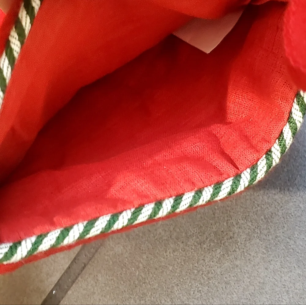 Crate & Barrel Mistletoe Stocking